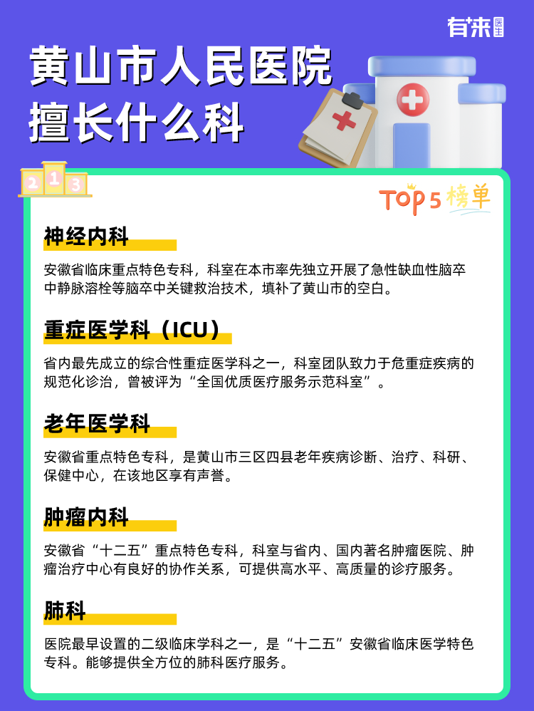 黄山市人民医院擅长什么科