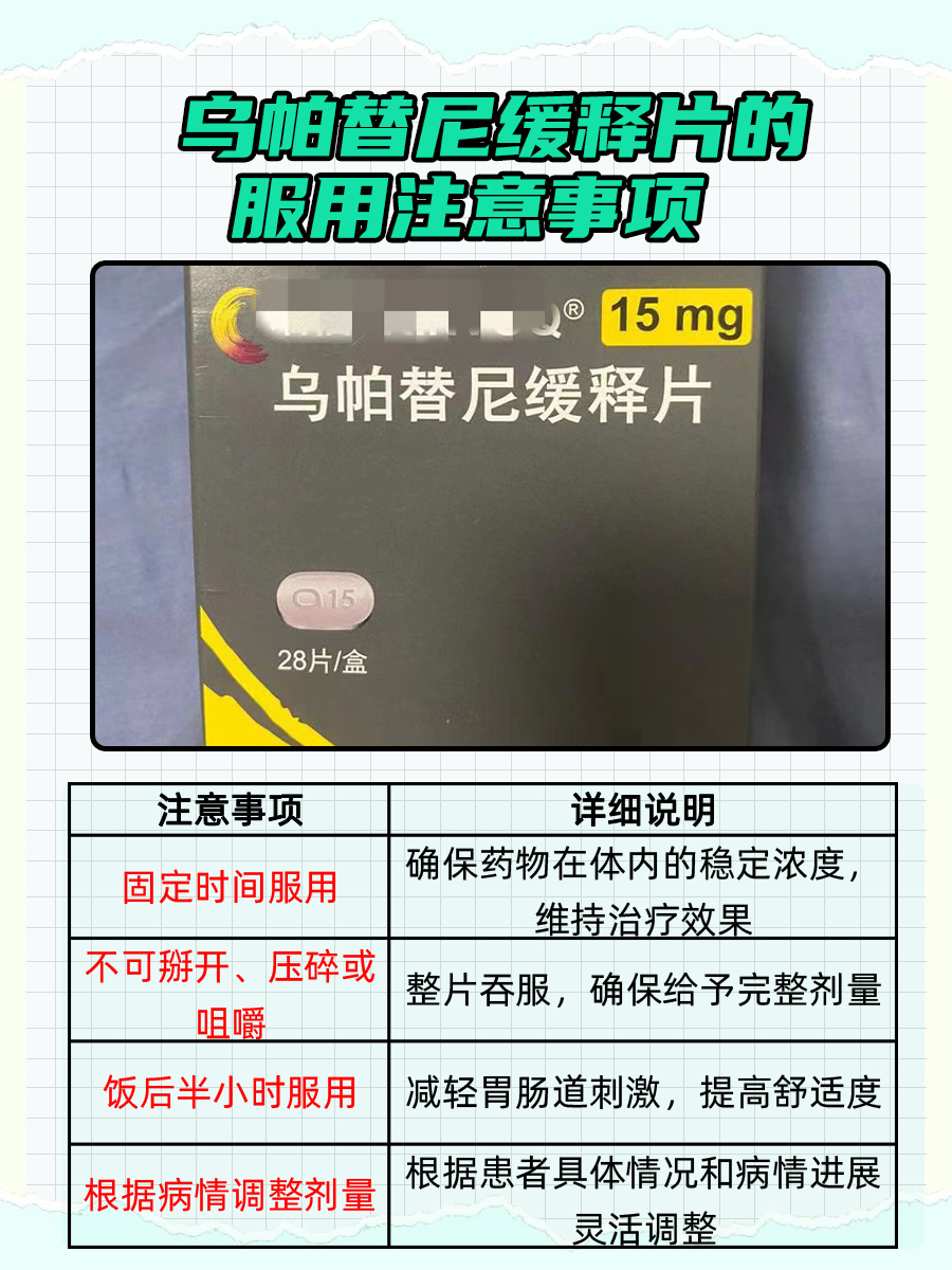 风湿免疫用药—乌帕替尼缓释片的服用时间大解析