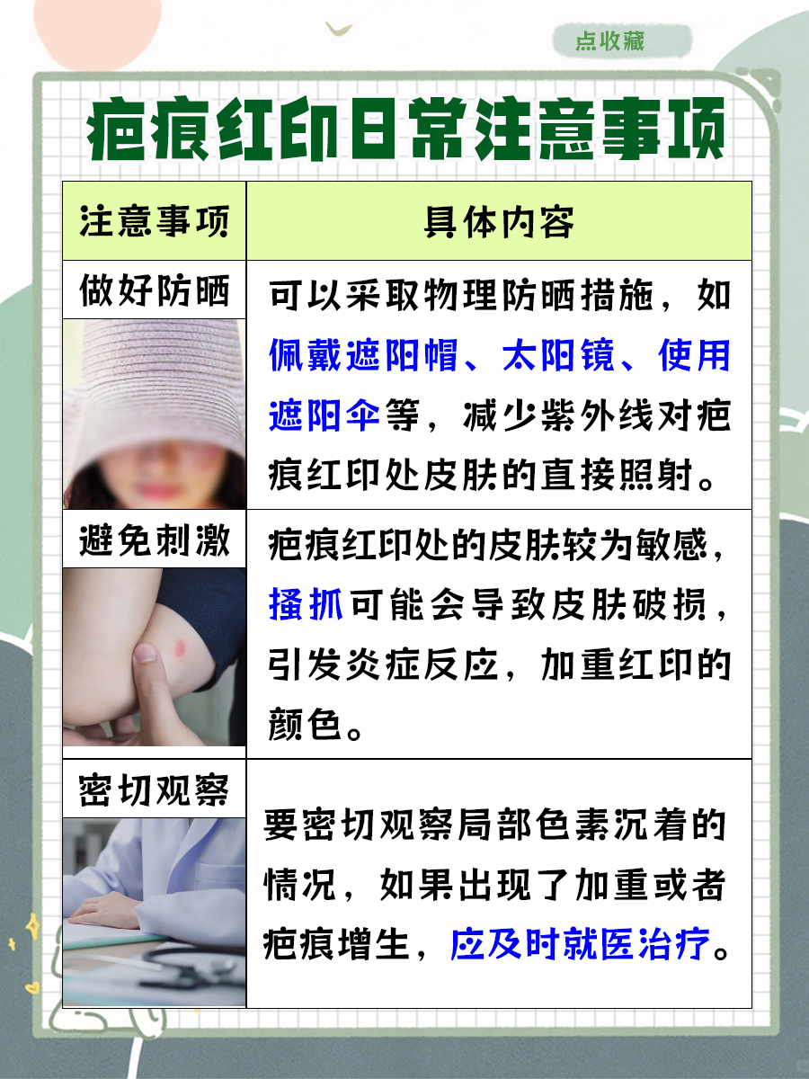 疤痕红印有没有可能会自然淡化？答案来了