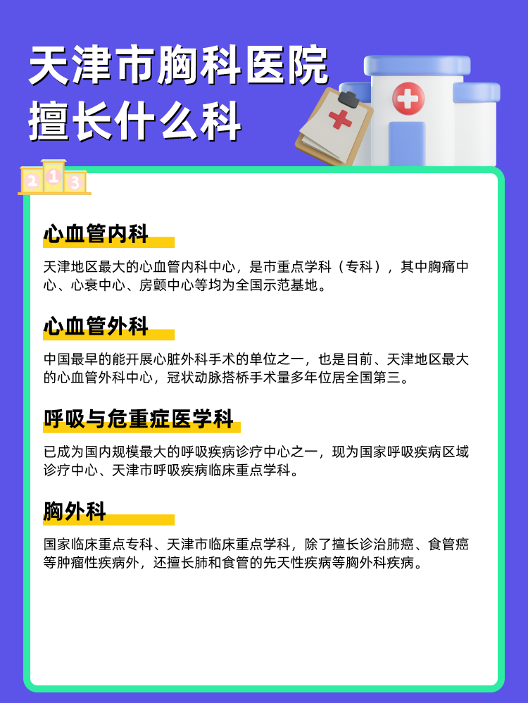 天津市胸科医院擅长什么科