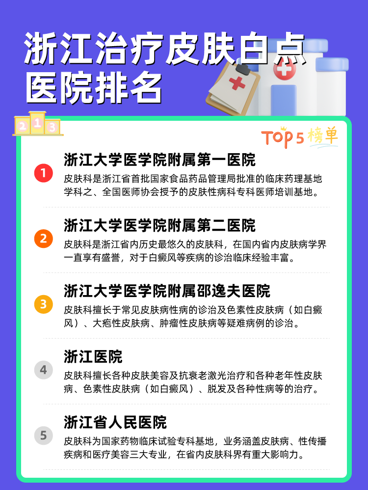 浙江治疗皮肤白点医院排名