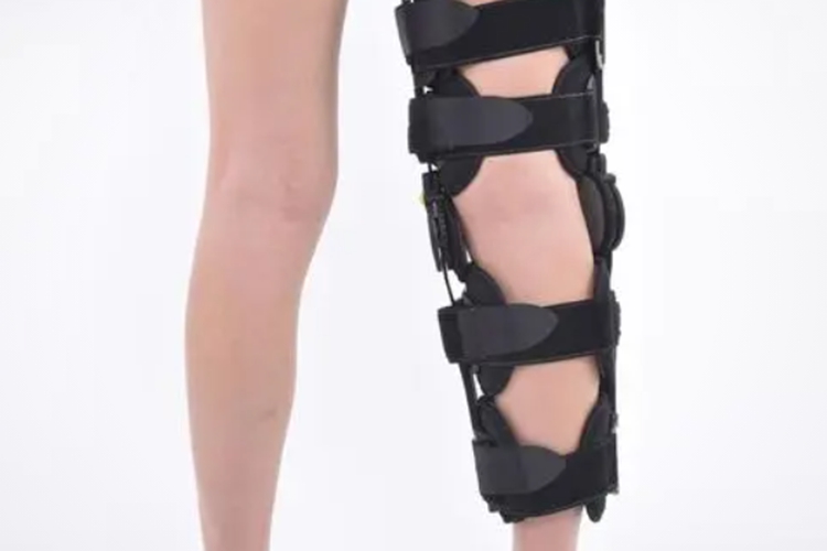 腿骨折膝支具图