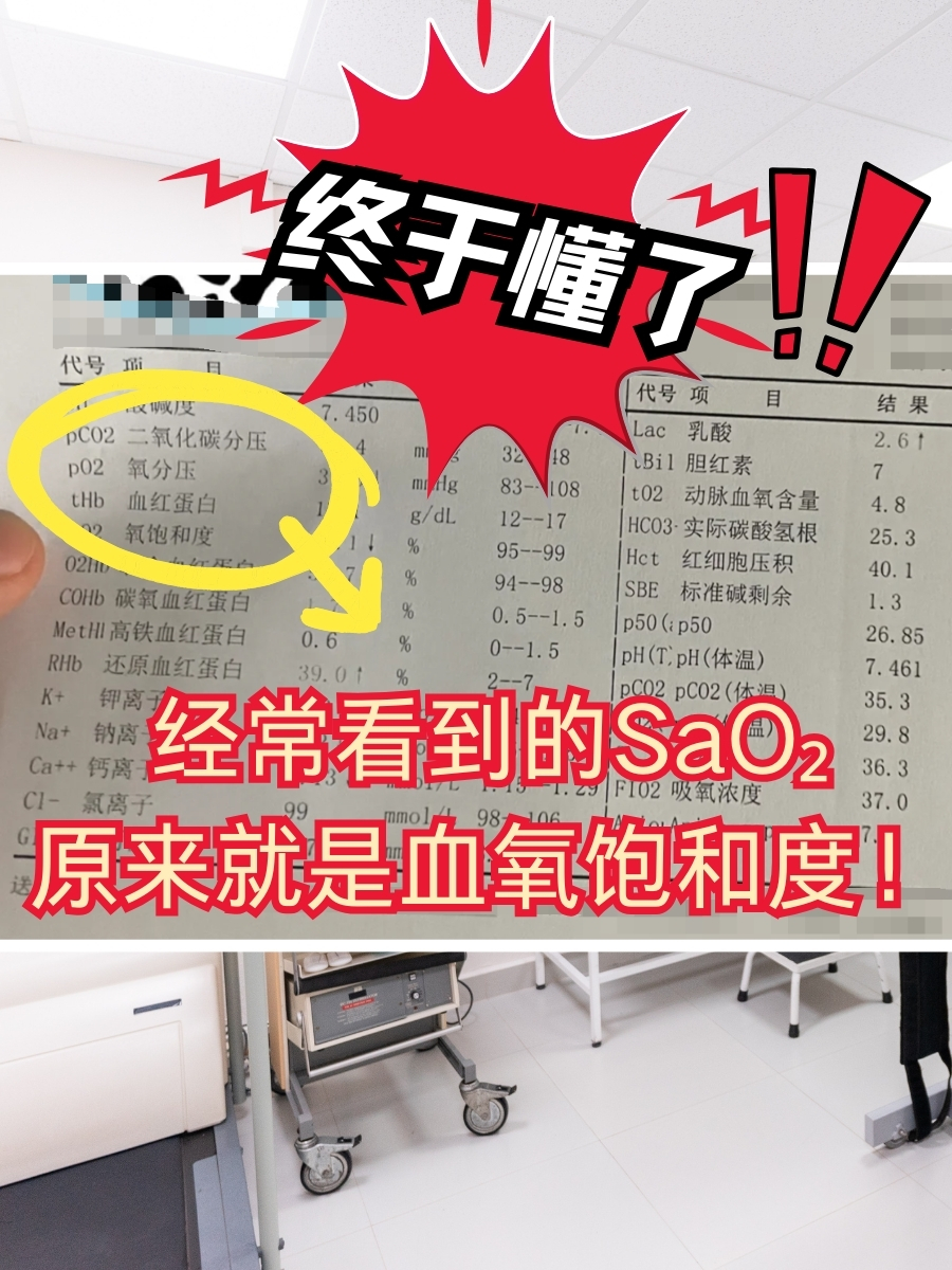 速戳！经常看到的SaO₂究竟是什么意思？
