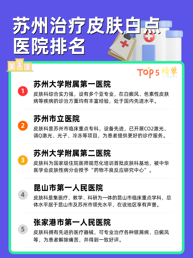苏州治疗皮肤白点医院排名