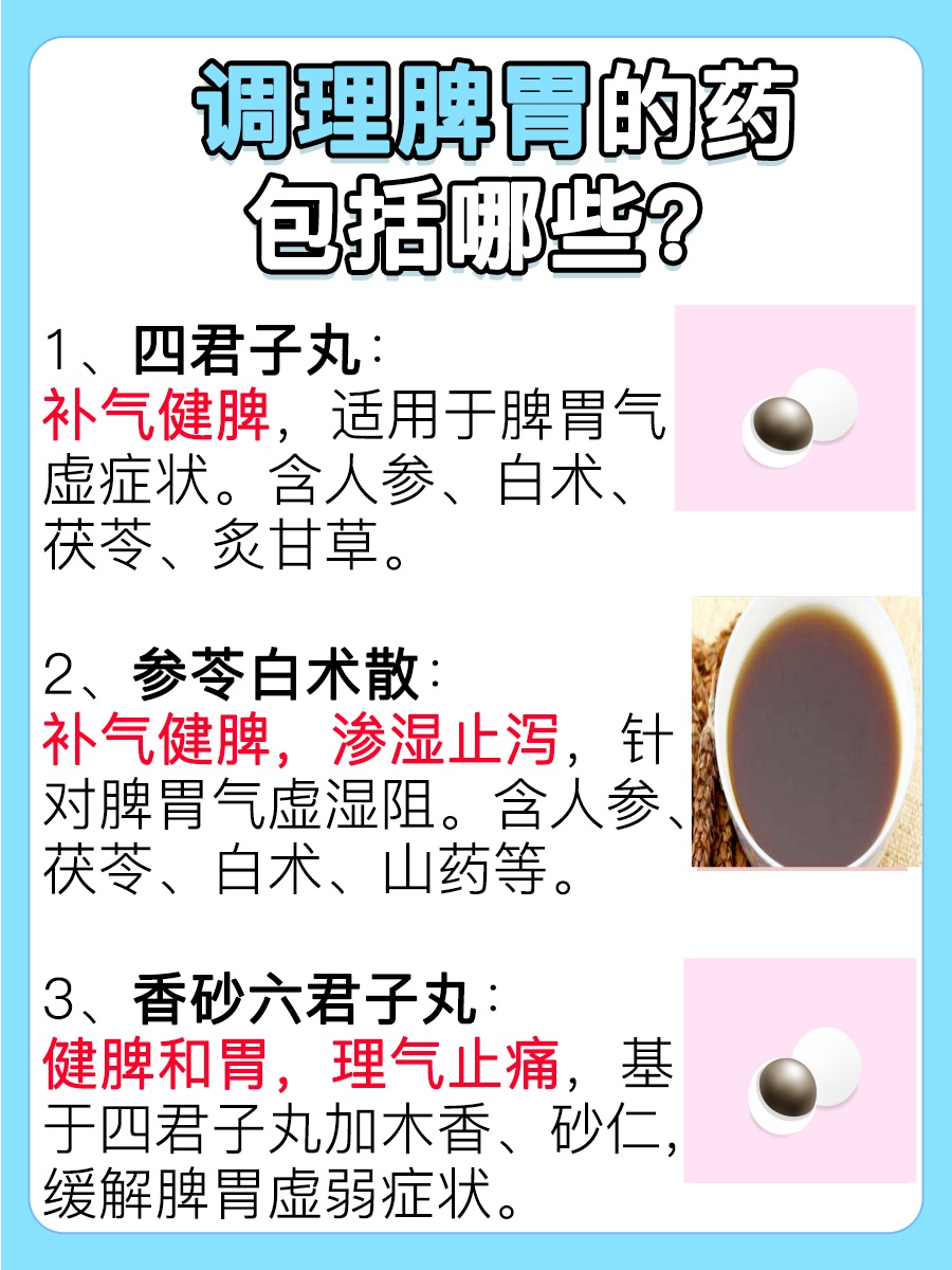 你是否知道：调理脾胃的药有哪些？
