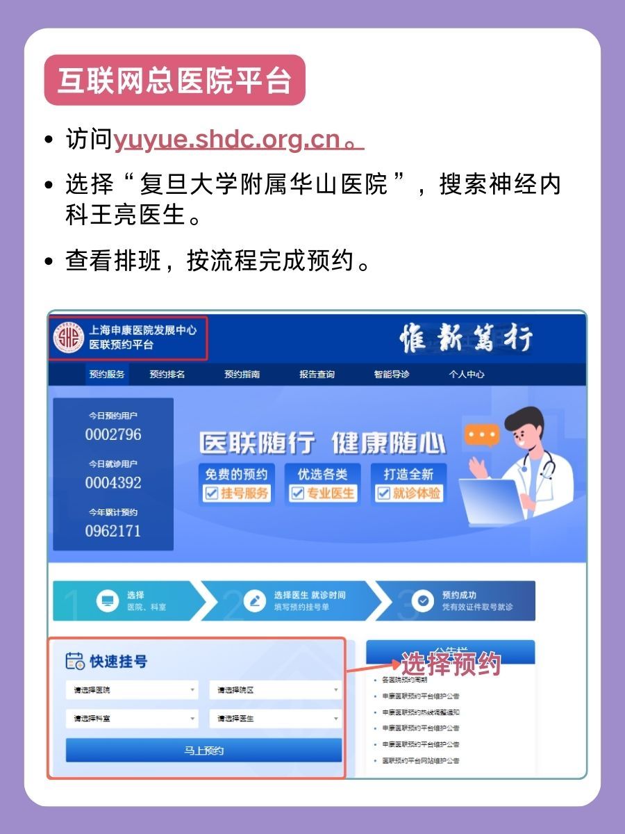 上海华山医院王亮医生怎么样?怎么挂号?