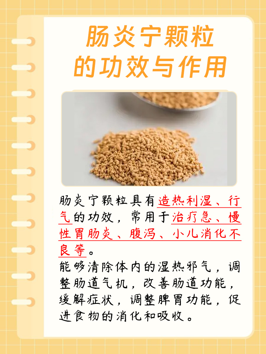 肠炎宁颗粒如何发挥作用？详解其功效与应用