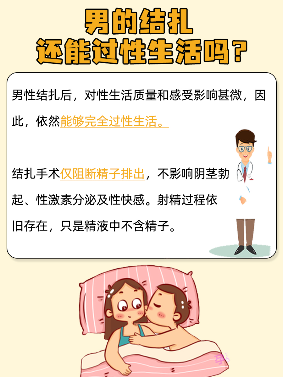 男的结扎还能过性生活吗?一文揭秘