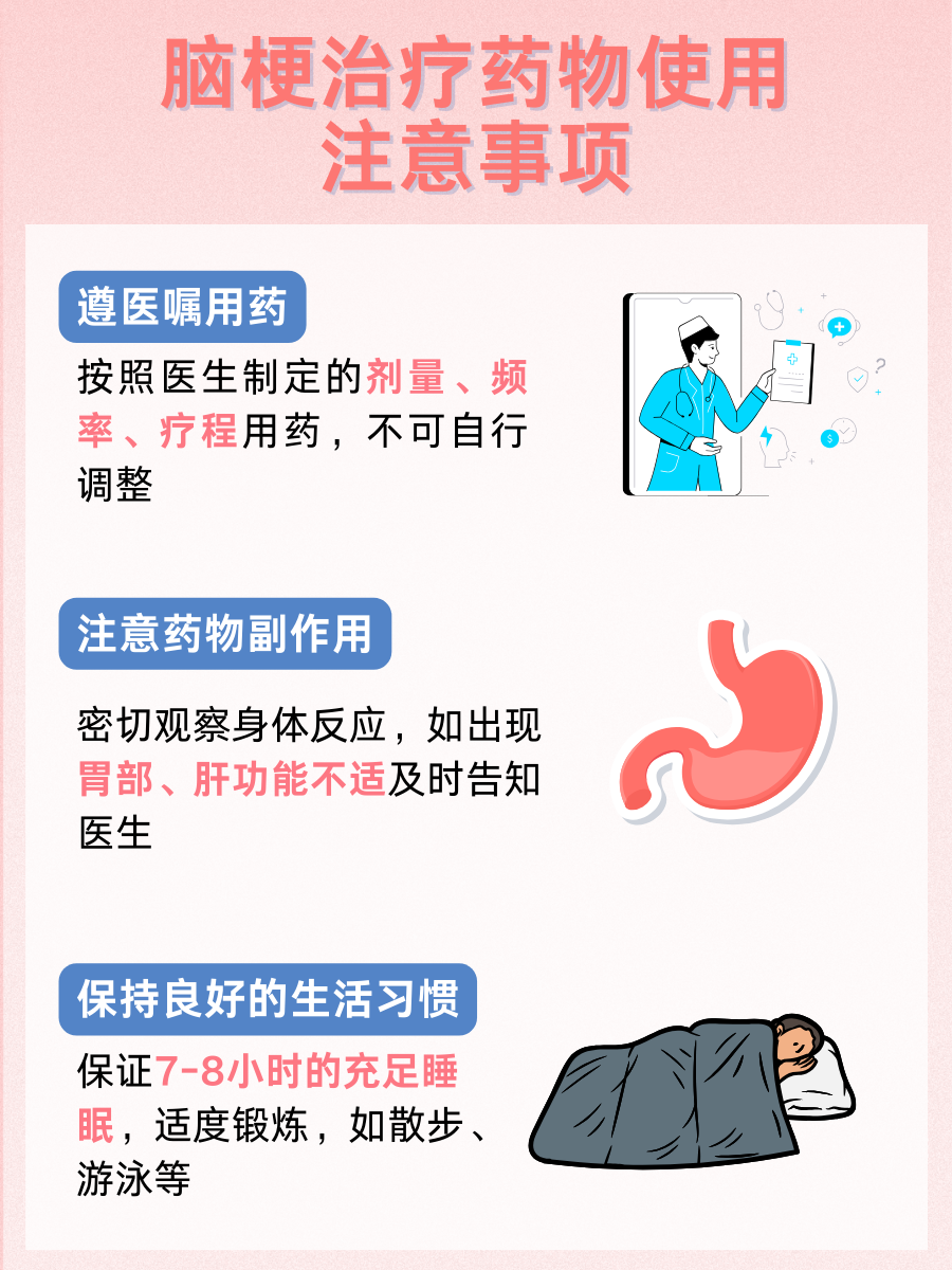 医生解答：脑梗常用药是哪4种药？