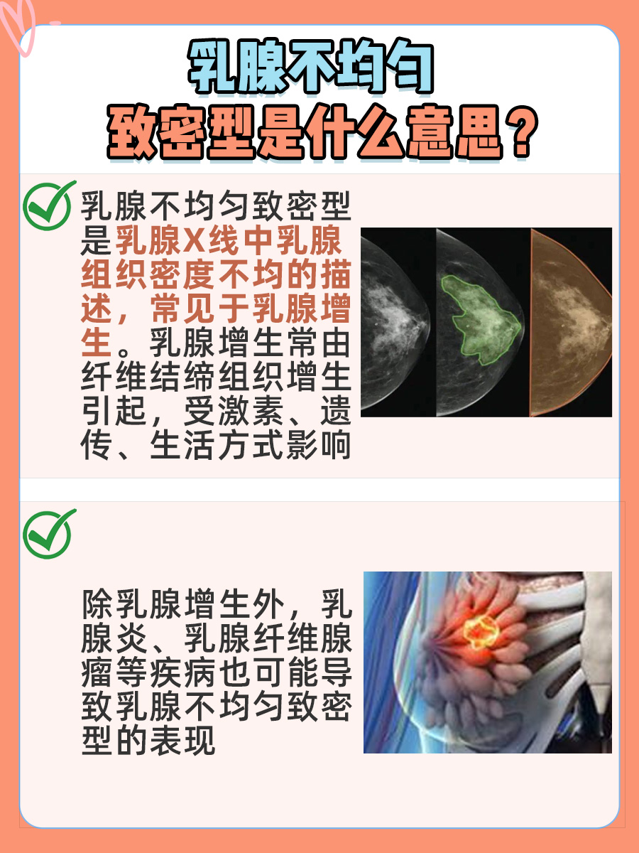 乳腺不均匀致密型是什么意思？一文解析