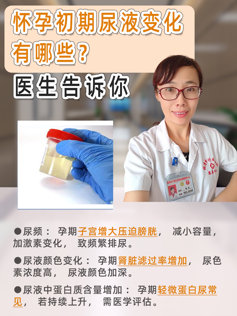 怀孕初期尿液变化有哪些？医生告诉你