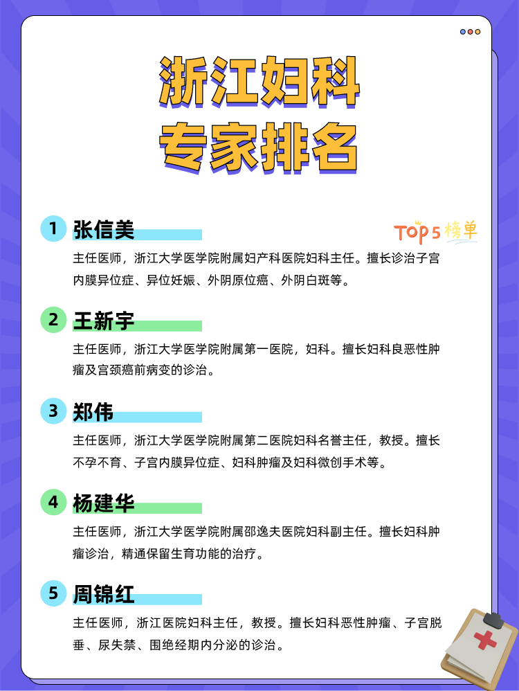 浙江妇科专家排名
