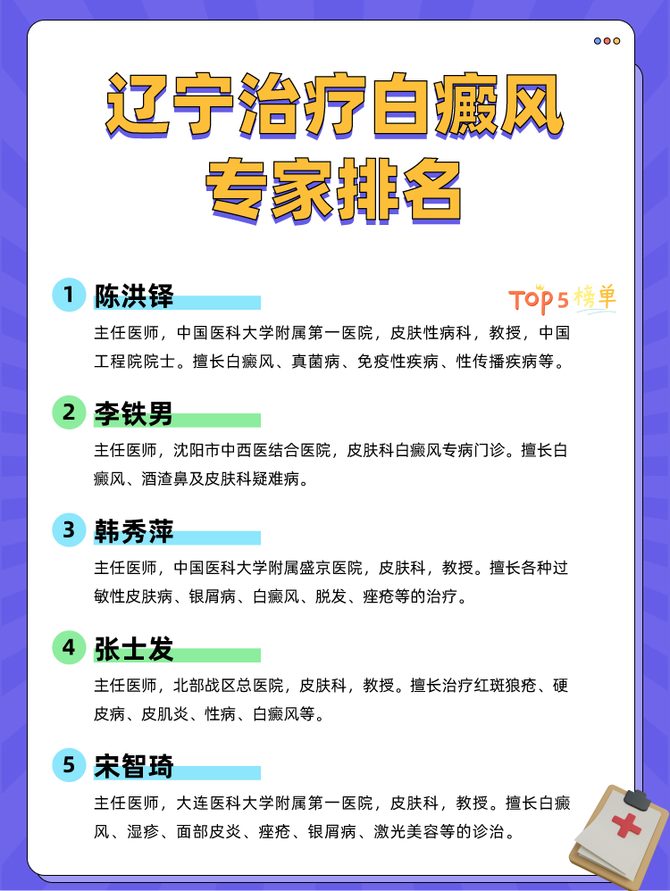 辽宁治疗白癜风专家排名