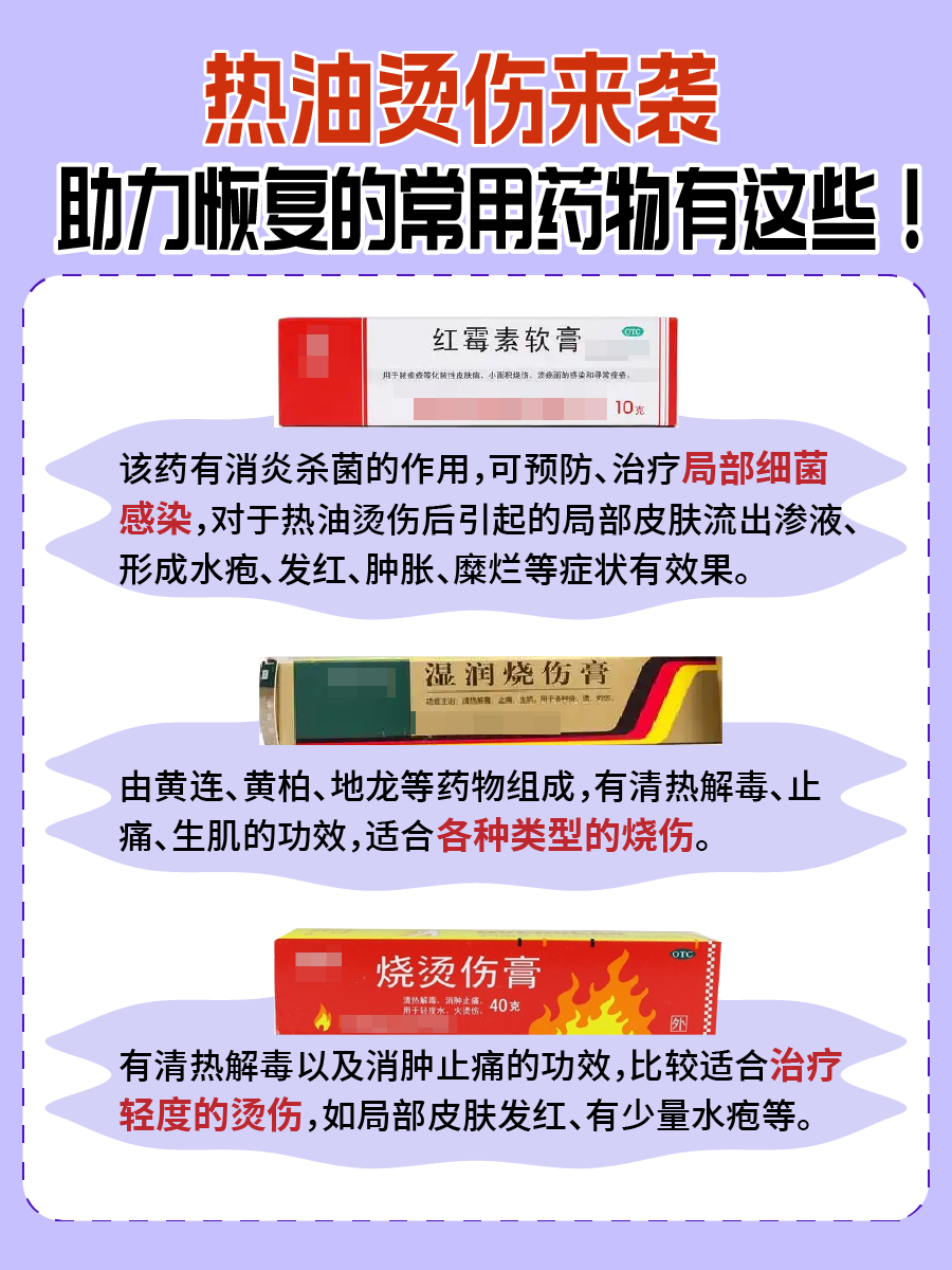 热油烫伤来袭?这药让恢复加速!