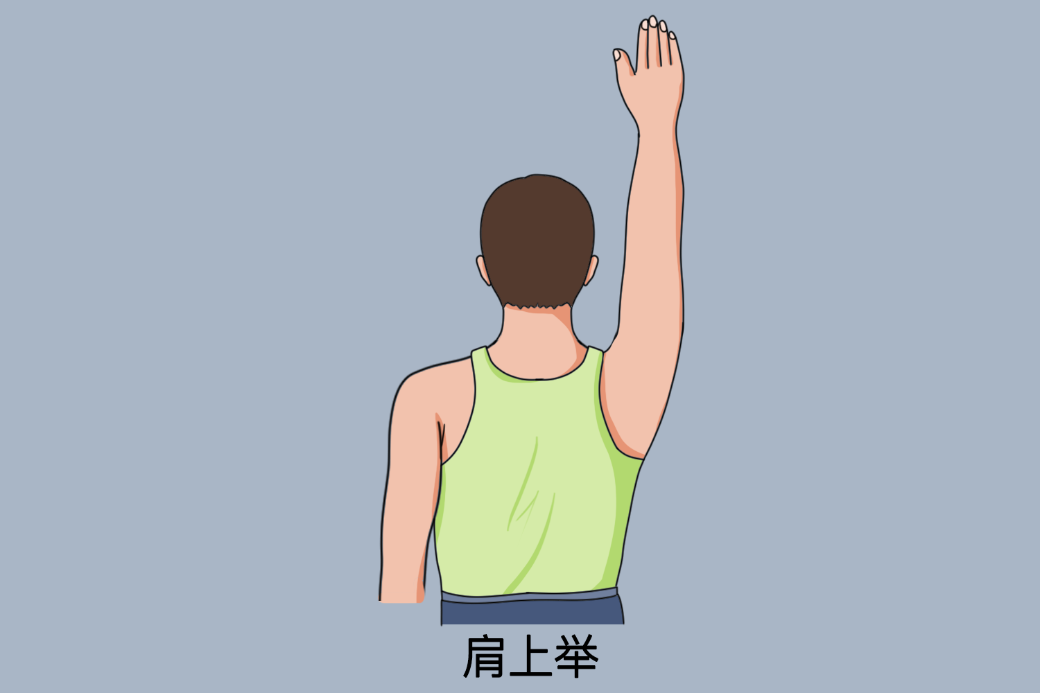 肩关节七种动作示意图