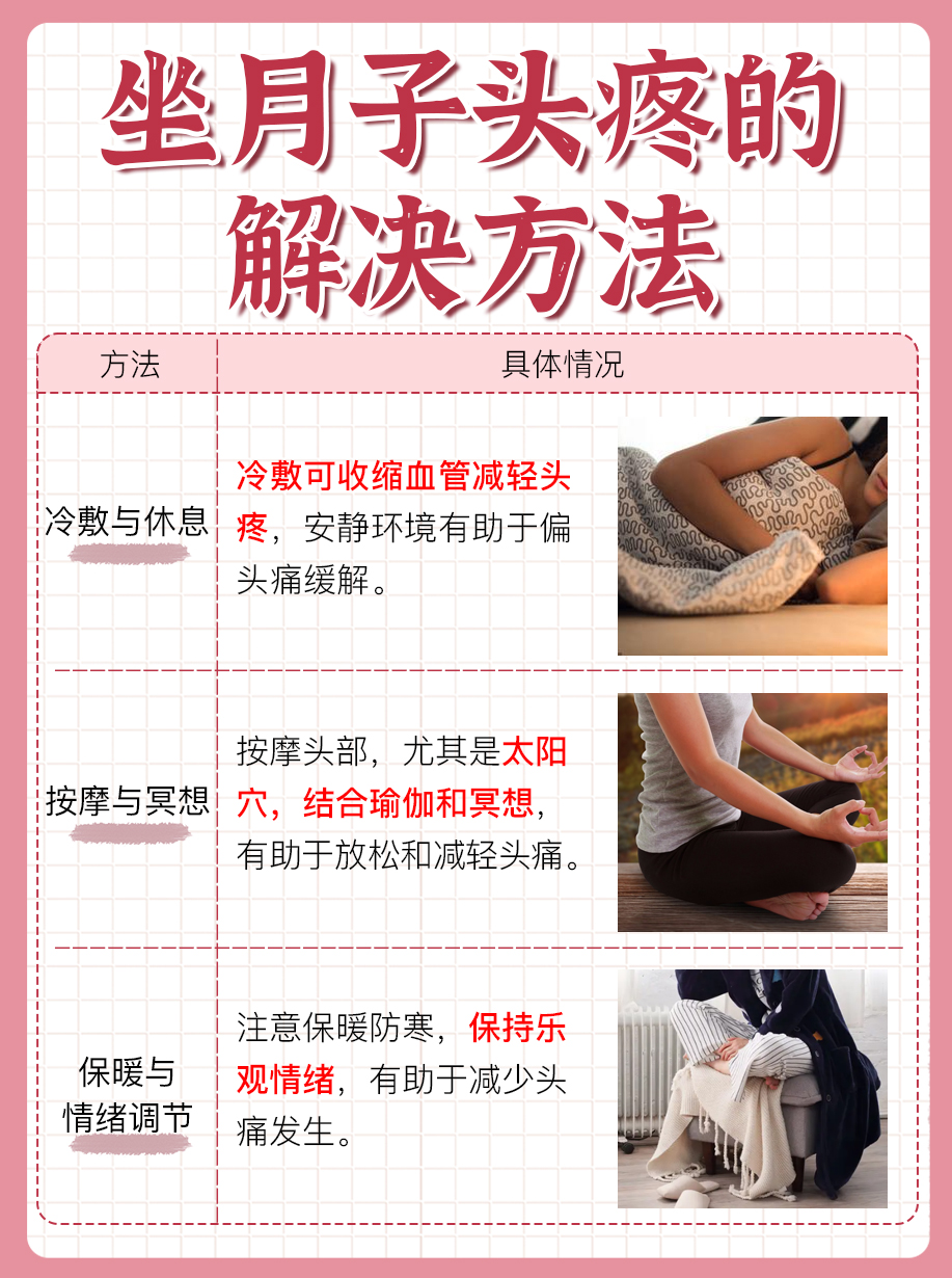 月子期间头痛缓解方法：新妈妈自我护理指南