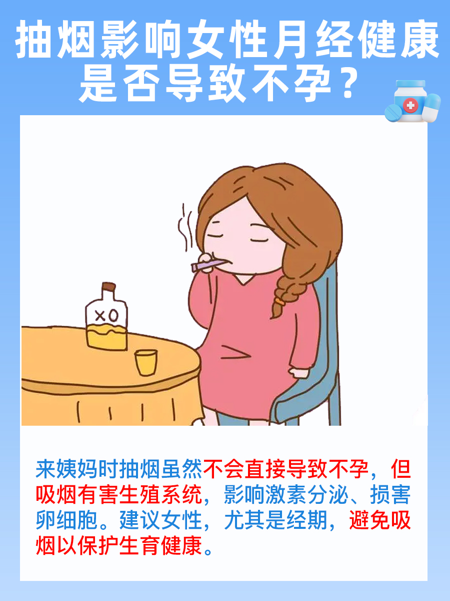 疑问!来月经抽烟会不孕不育吗?