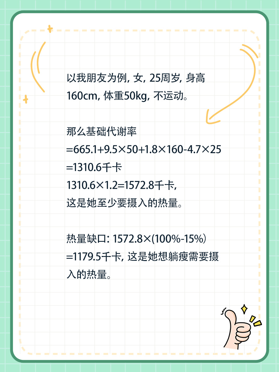 减肥干货之热量缺口计算