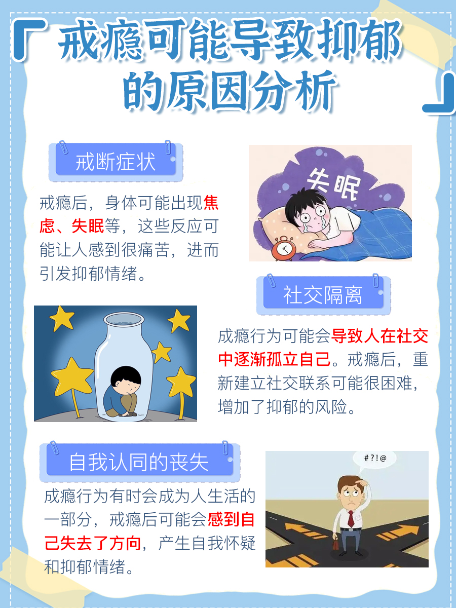 戒瘾不易，可能导致抑郁吗？