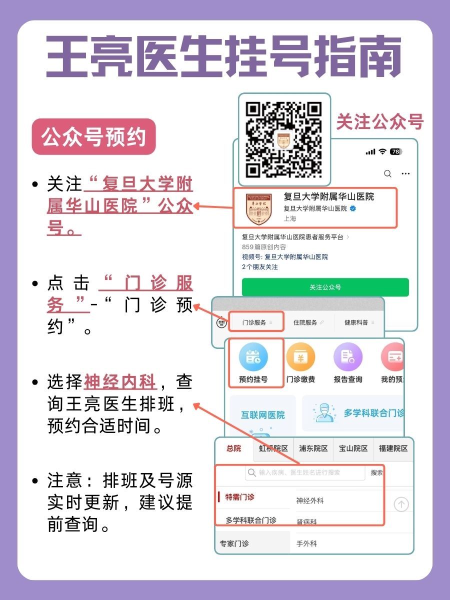 上海华山医院王亮医生怎么样?怎么挂号?